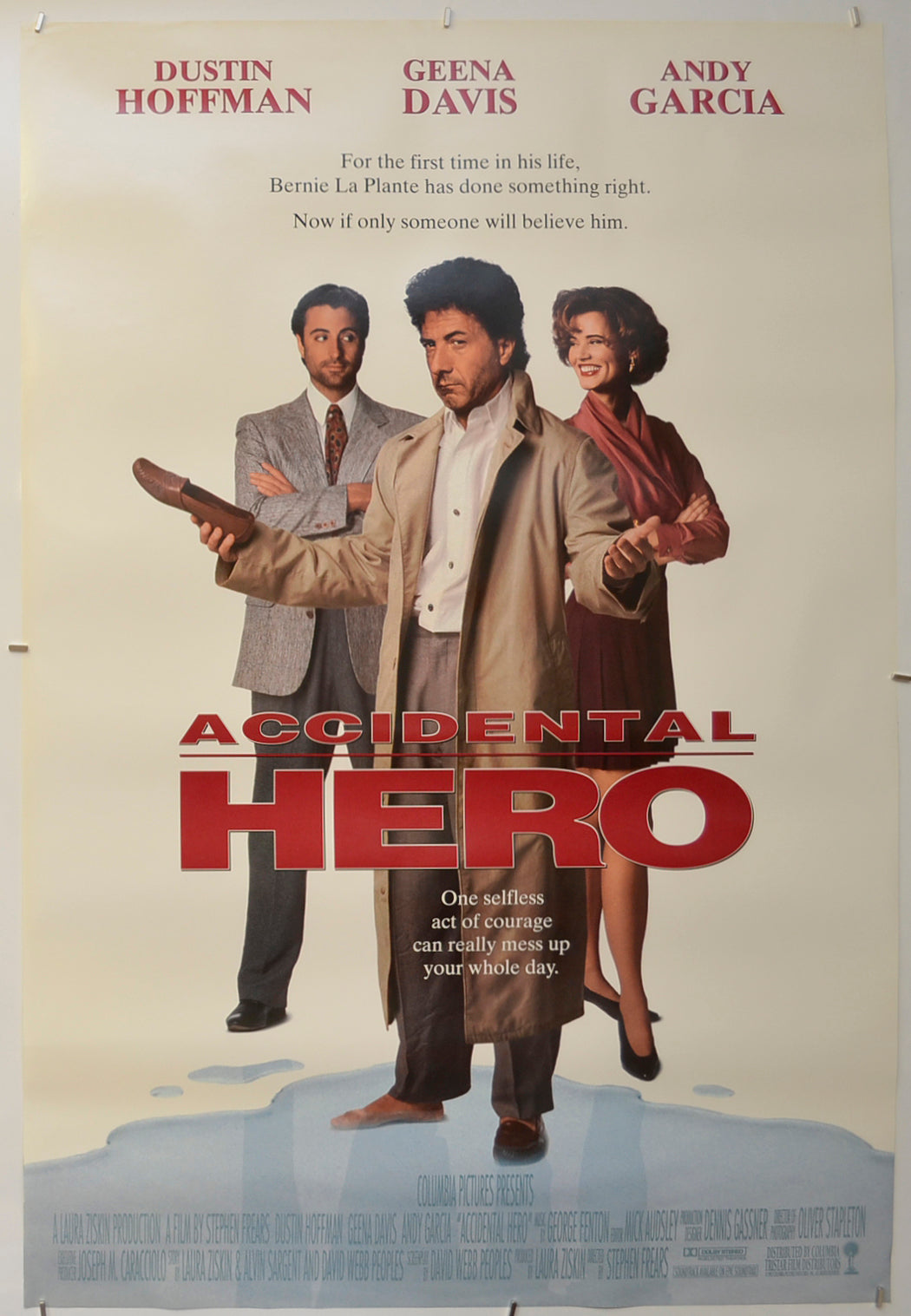 Accidental Hero Original One Sheet Poster - Film Poster - Movie Poster