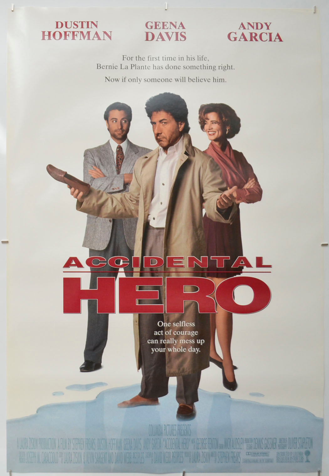 Accidental Hero Original One Sheet Poster - Film Poster - Movie Poster