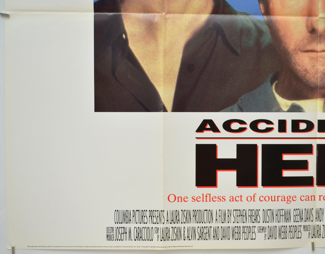 ACCIDENTAL HERO (Bottom Left) Cinema Quad Movie Poster 