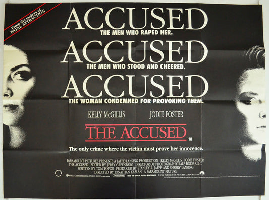 The Accused Original British Quad Poster - Film Poster - Movie Poster 