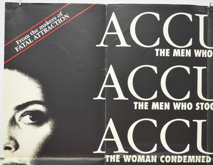 THE ACCUSED (Top Left) Cinema Quad Movie Poster 