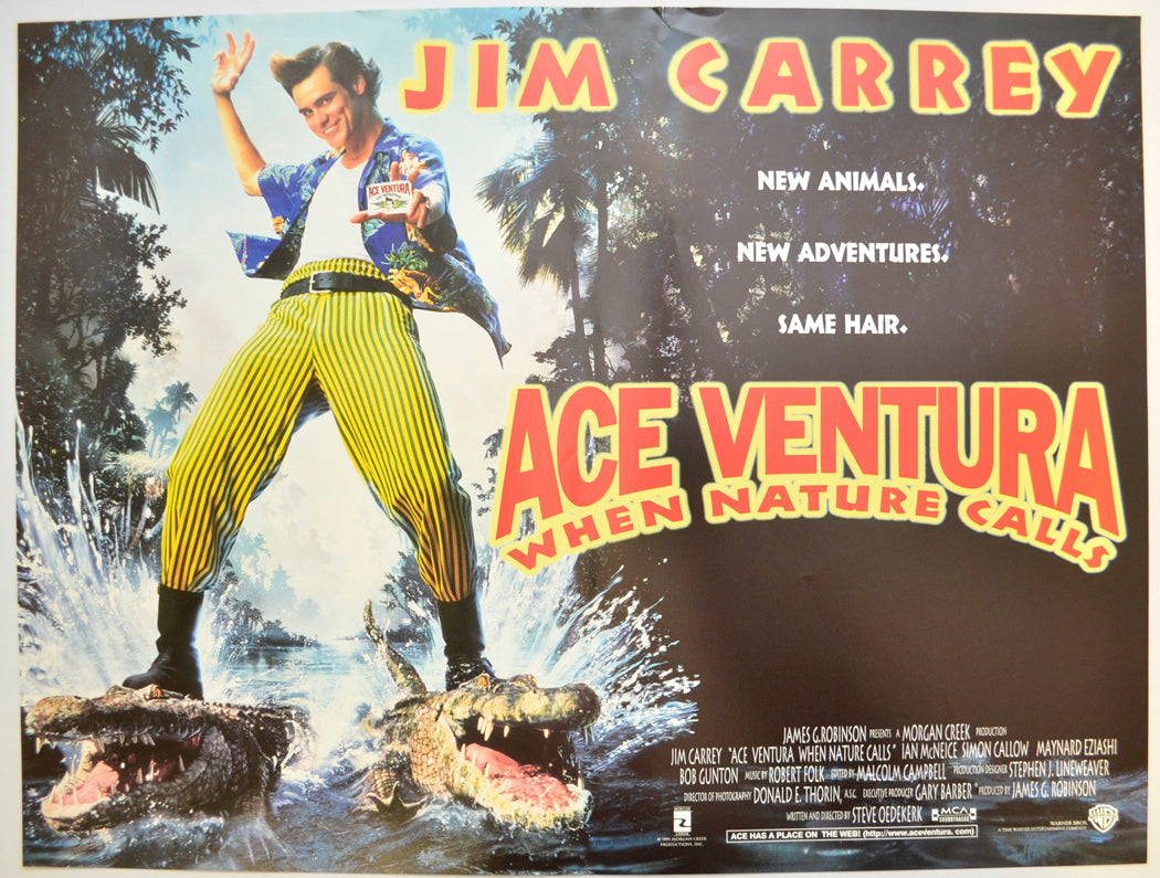 Ace Ventura : When Nature Calls Original Mini Quad Poster - Film Poster - Movie Poster