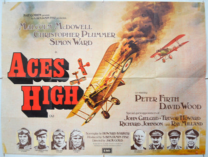 Aces High  Original Quad Poster - Film Poster - Movie Poster