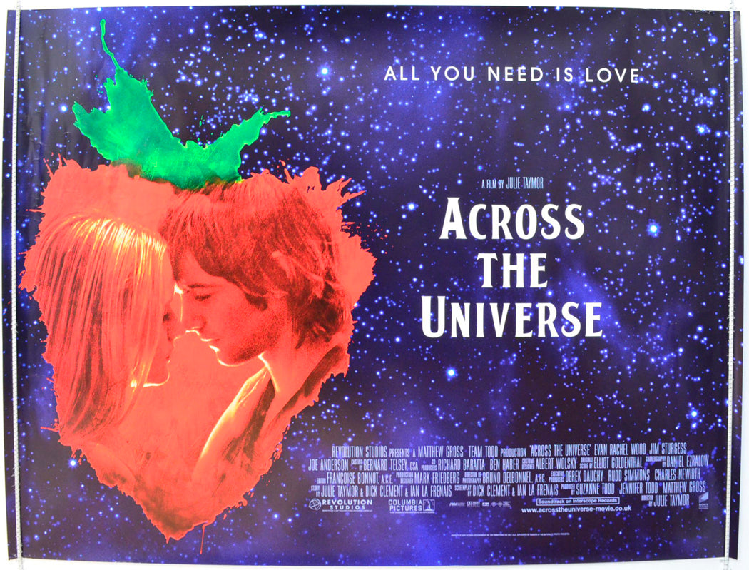 Across The Universe Original British Quad Poster - Film Poster - Movie Poster 