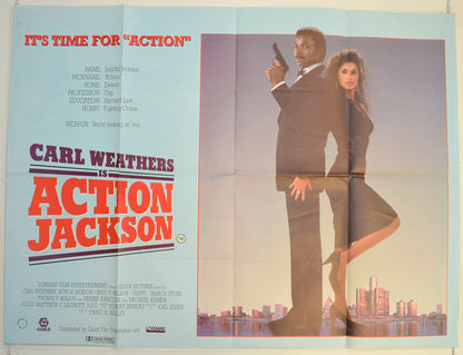 Action Jackson  Original British Quad Poster - Film Poster - Movie Poster 