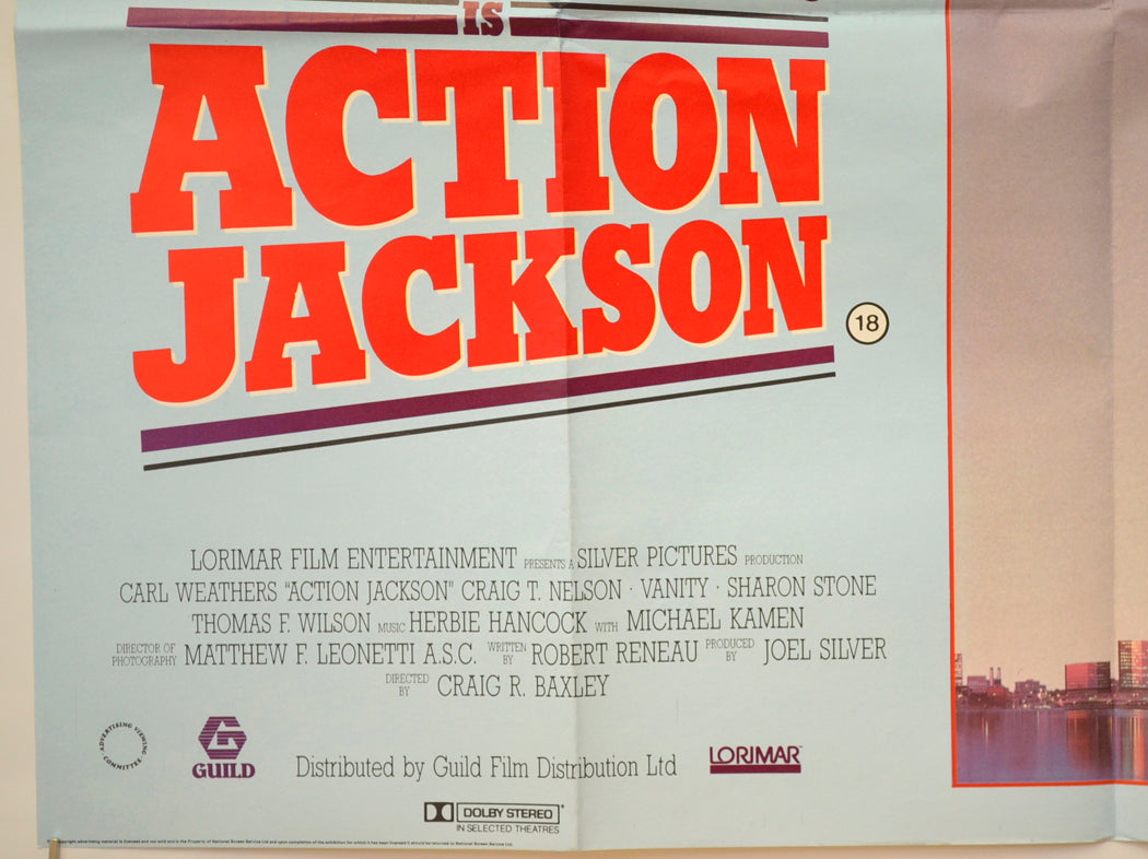 ACTION JACKSON (Bottom Left) Cinema Quad Movie Poster 