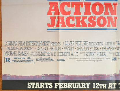 ACTION JACKSON – Subway Poster – BOTTOM Left