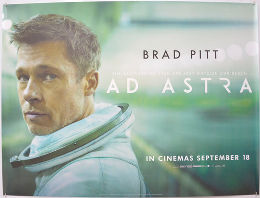 Ad Astra Original Quad Poster - Film Poster - Movie Poster