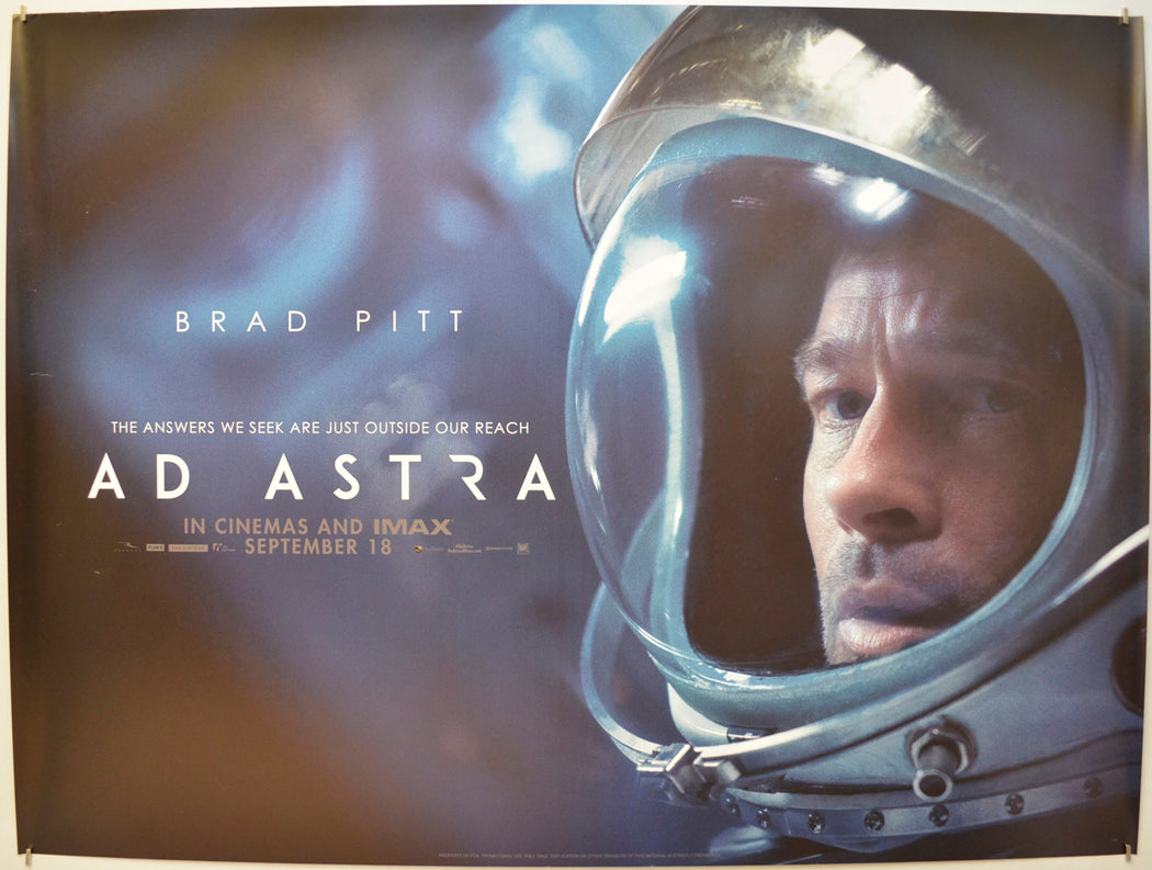 Ad Astra (Teaser / Advance Version)  Original Quad Poster - Film Poster - Movie Poster