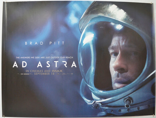 Ad Astra (Teaser / Advance Version) Original Quad Poster - Film Poster - Movie Poster