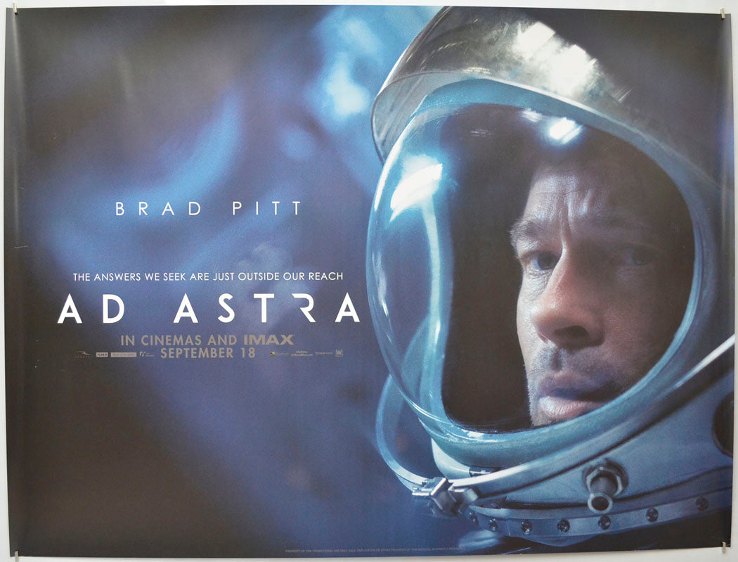 Ad Astra (Teaser / Advance Version) Original Quad Poster - Film Poster - Movie Poster