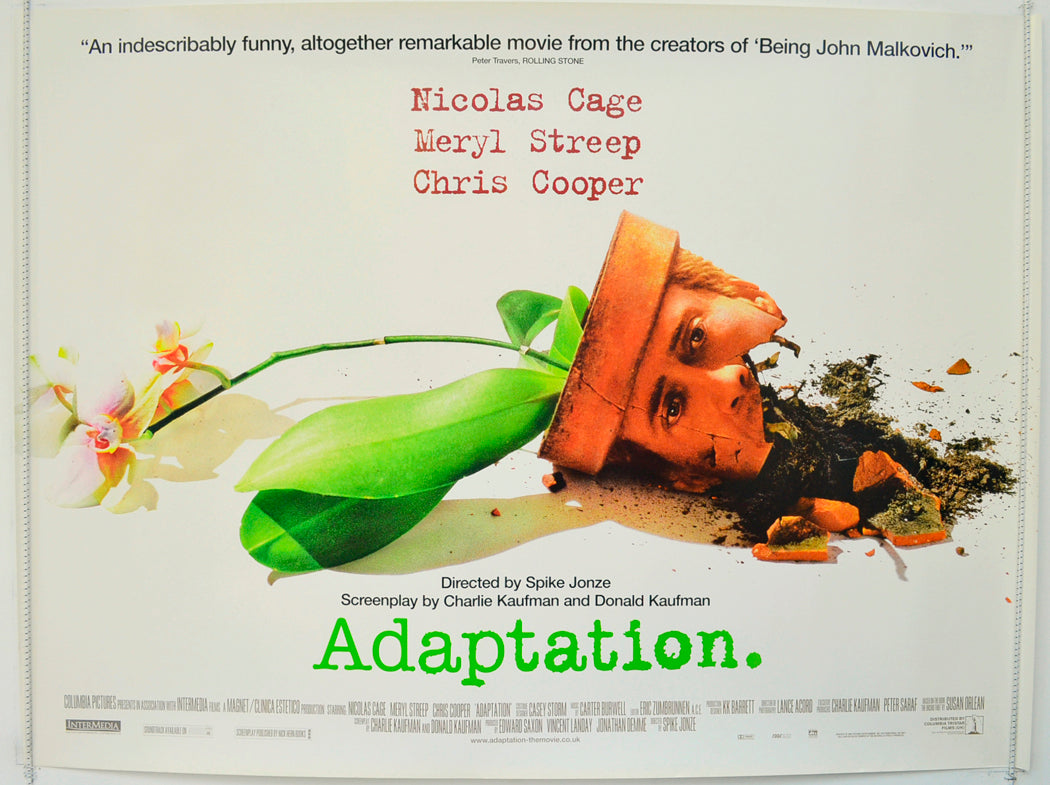 Adaptation  Original British Quad Poster - Film Poster - Movie Poster 