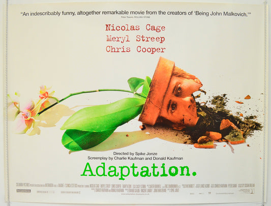 Adaptation  Original British Quad Poster - Film Poster - Movie Poster 