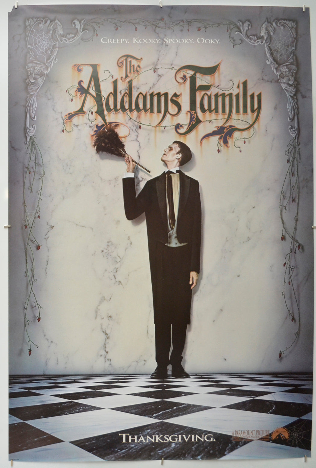 The Addams Family  (Teaser / Advance Version)   Original One Sheet Poster - Film Poster - Movie Poster