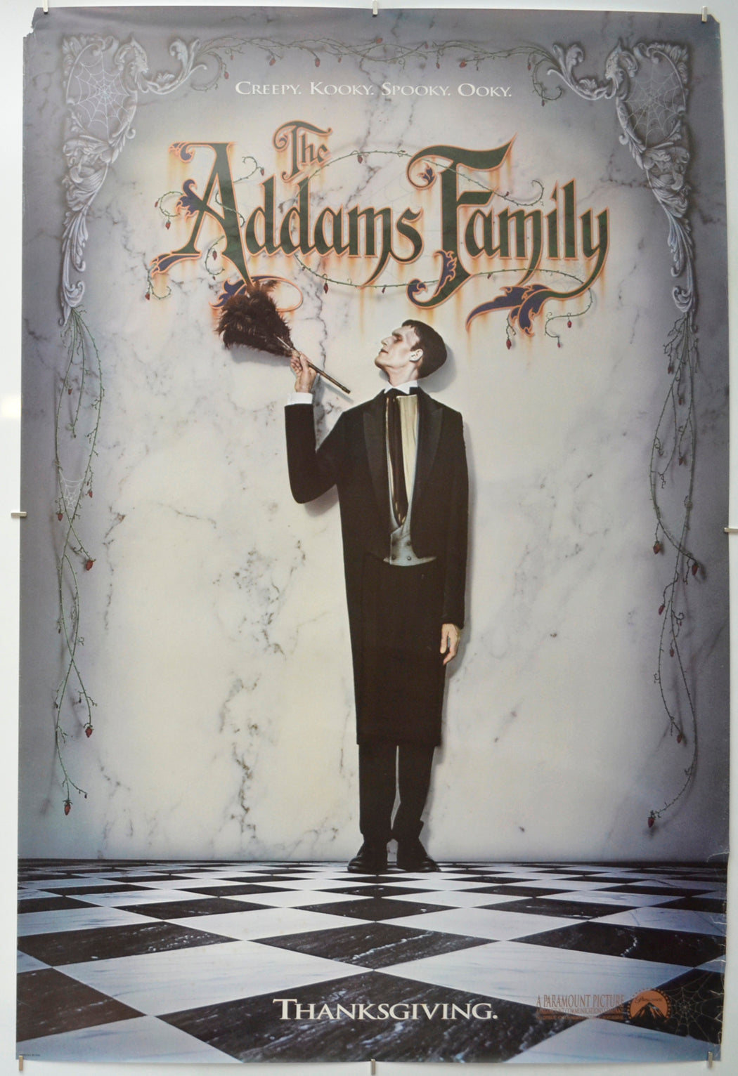 The Addams Family  (Teaser / Advance Version)   Original One Sheet Poster - Film Poster - Movie Poster