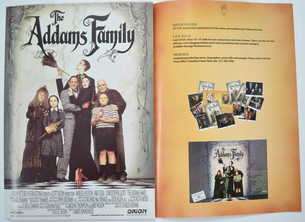 THE ADDAMS FAMILY Cinema Exhibitors Campaign Pressbook - INSIDE 