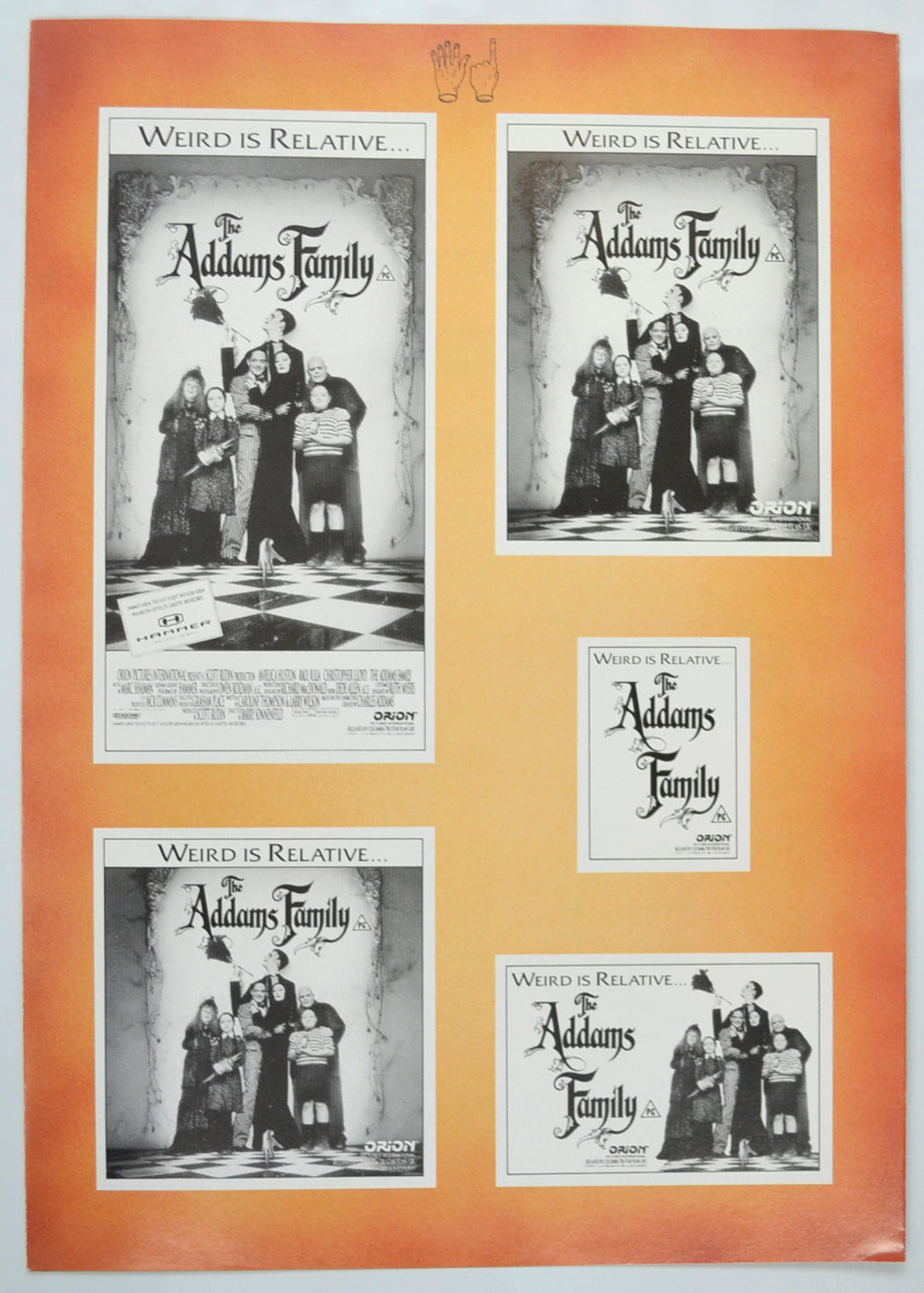 THE ADDAMS FAMILY Cinema Exhibitors Campaign Pressbook - BACK 