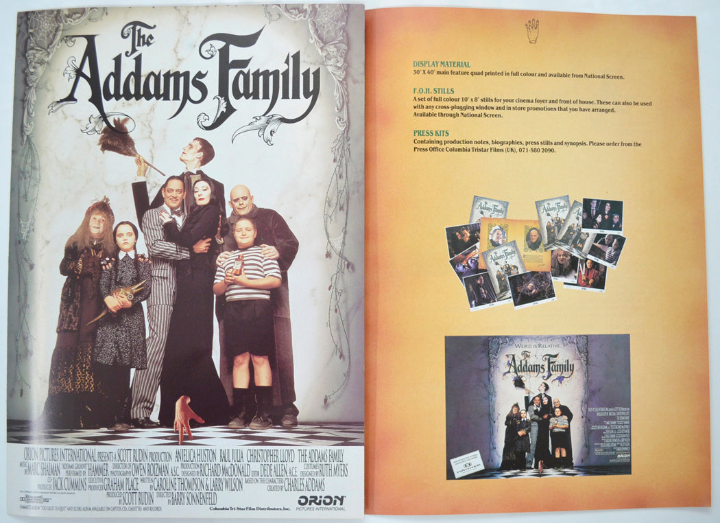 THE ADDAMS FAMILY Cinema Exhibitors Campaign Pressbook - INSIDE 