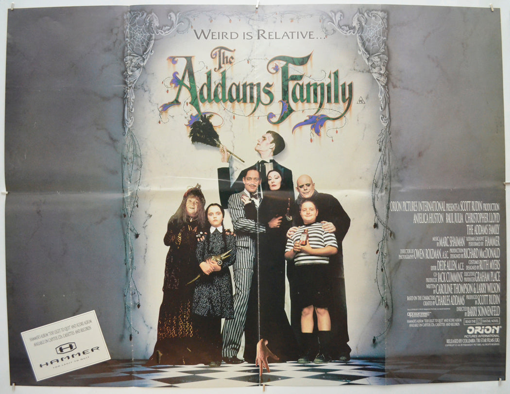 The Addams Family Original Quad Poster - Film Poster - Movie Poster