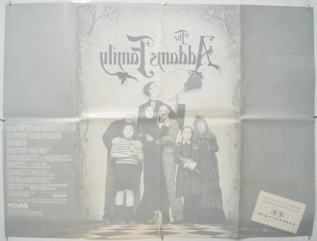 THE ADDAMS FAMILY (Back) Cinema Quad Movie Poster 