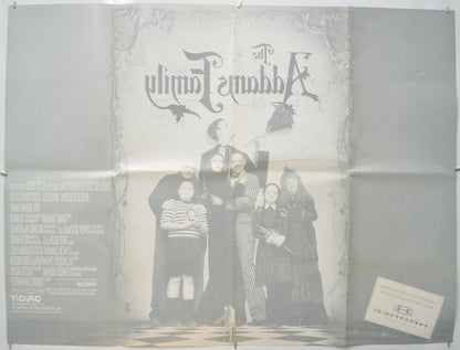 THE ADDAMS FAMILY (Back) Cinema Quad Movie Poster 