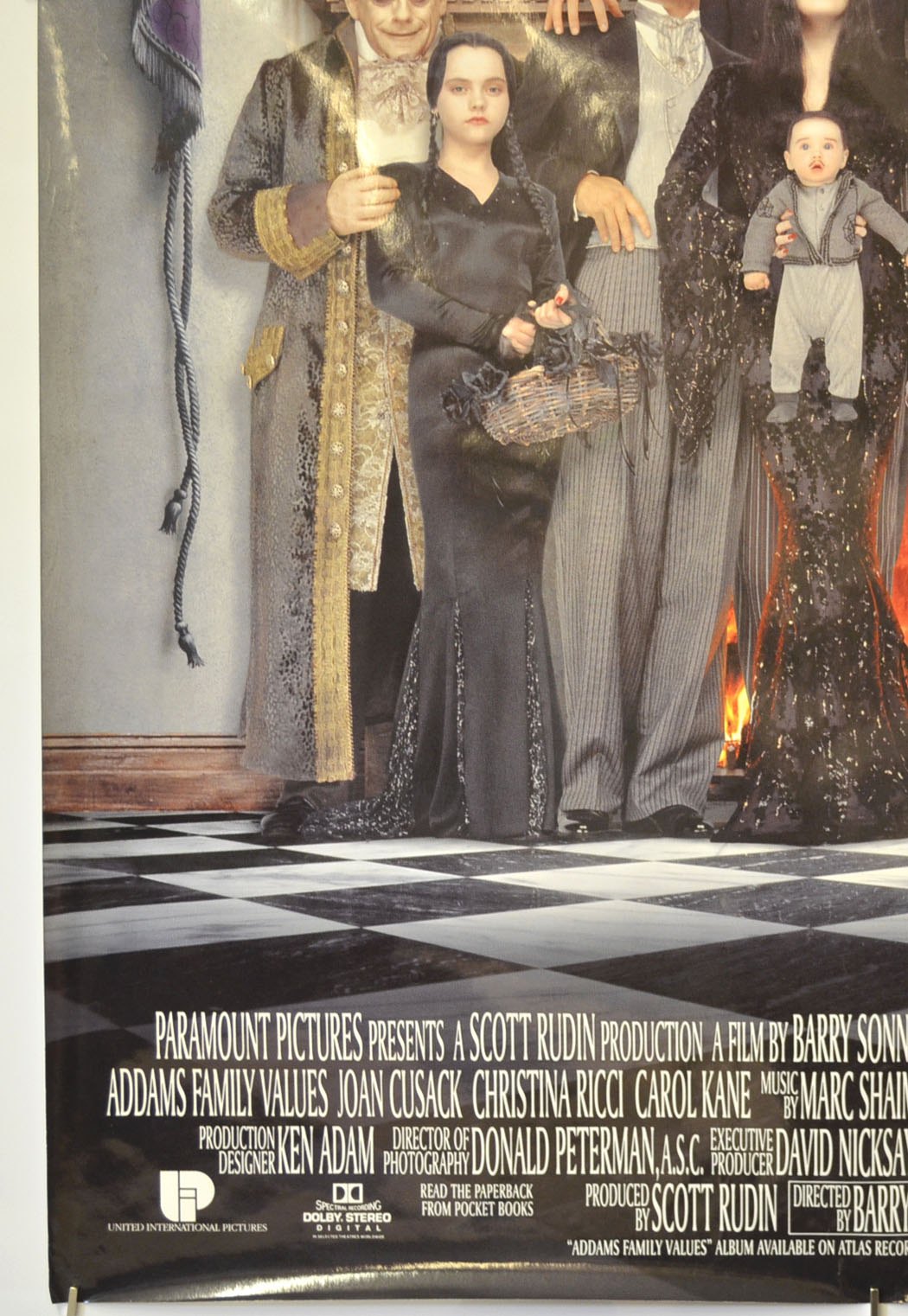 ADDAMS FAMILY VALUES (Bottom Left) Cinema One Sheet Movie Poster 