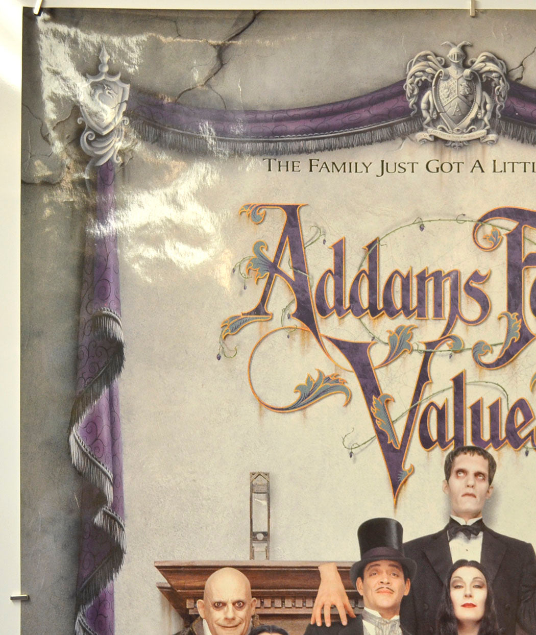 ADDAMS FAMILY VALUES (Top Left) Cinema One Sheet Movie Poster 