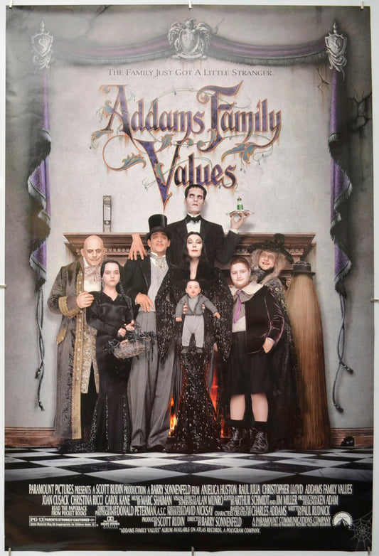 Addams Family Values Original One Sheet Poster - Film Poster - Movie Poster