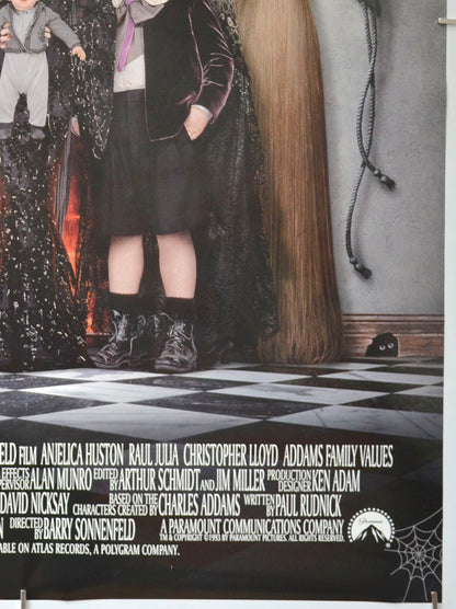 ADDAMS FAMILY VALUES (Bottom Right) Cinema One Sheet Movie Poster 