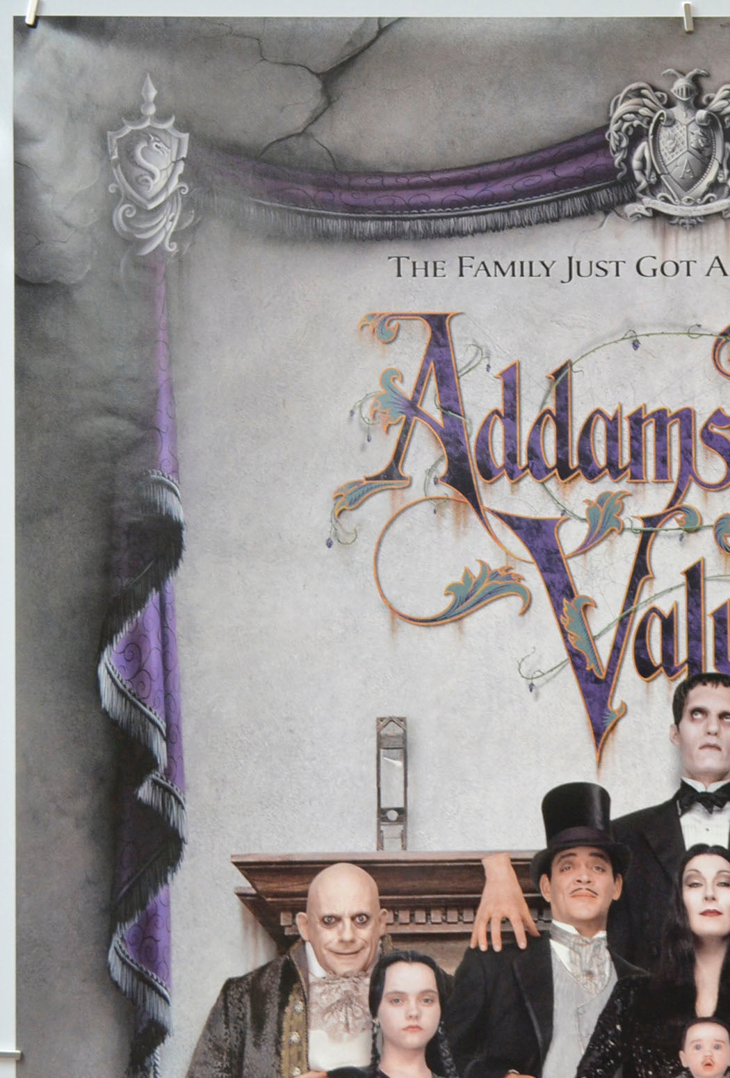 ADDAMS FAMILY VALUES (Top Left) Cinema One Sheet Movie Poster 