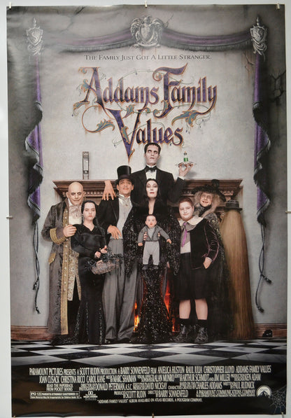 Addams Family Values Original One Sheet Poster - Film Poster - Movie Poster