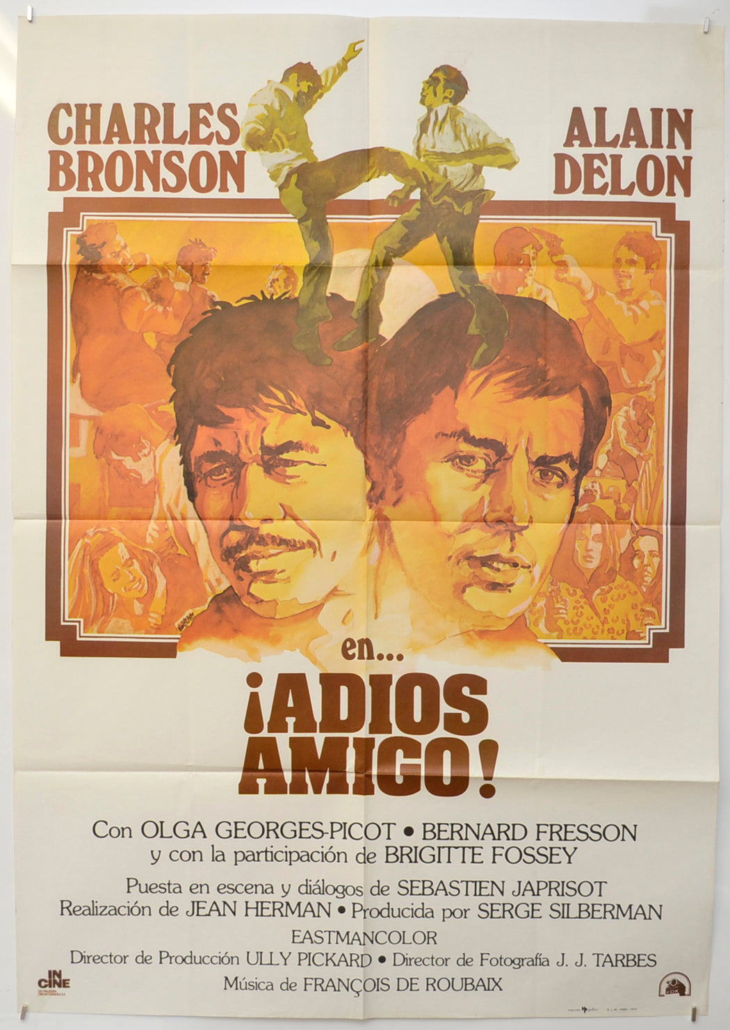 Adios Amigo  (a.k.a. Farewell Friend) Original Spanish One Sheet Poster - Film Poster - Movie Poster  