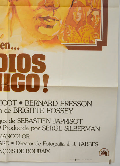 ADIOS AMIGO (Bottom Right) Cinema Spanish Movie Poster 