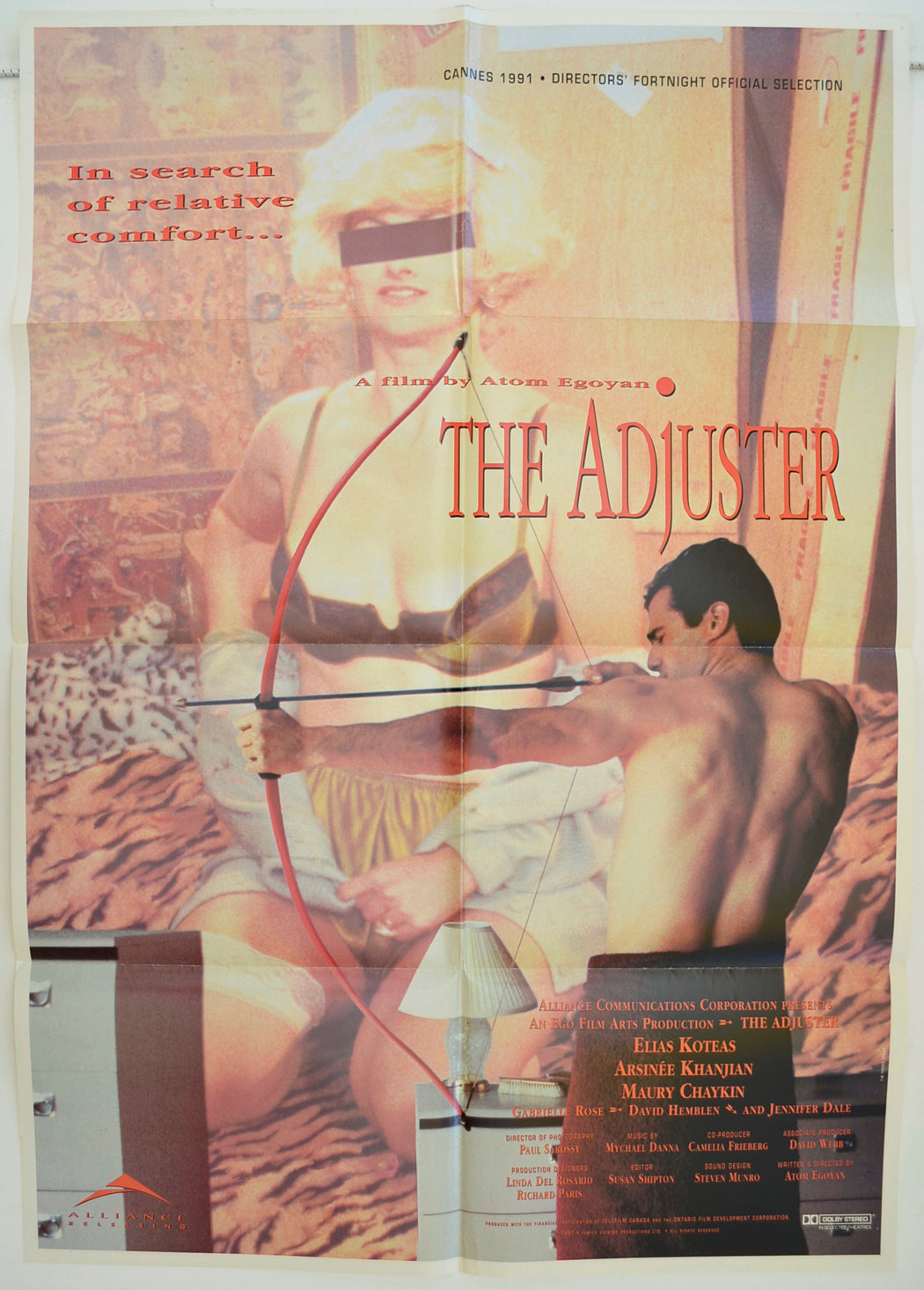 The Adjuster   Original One Sheet Poster - Film Poster - Movie Poster 