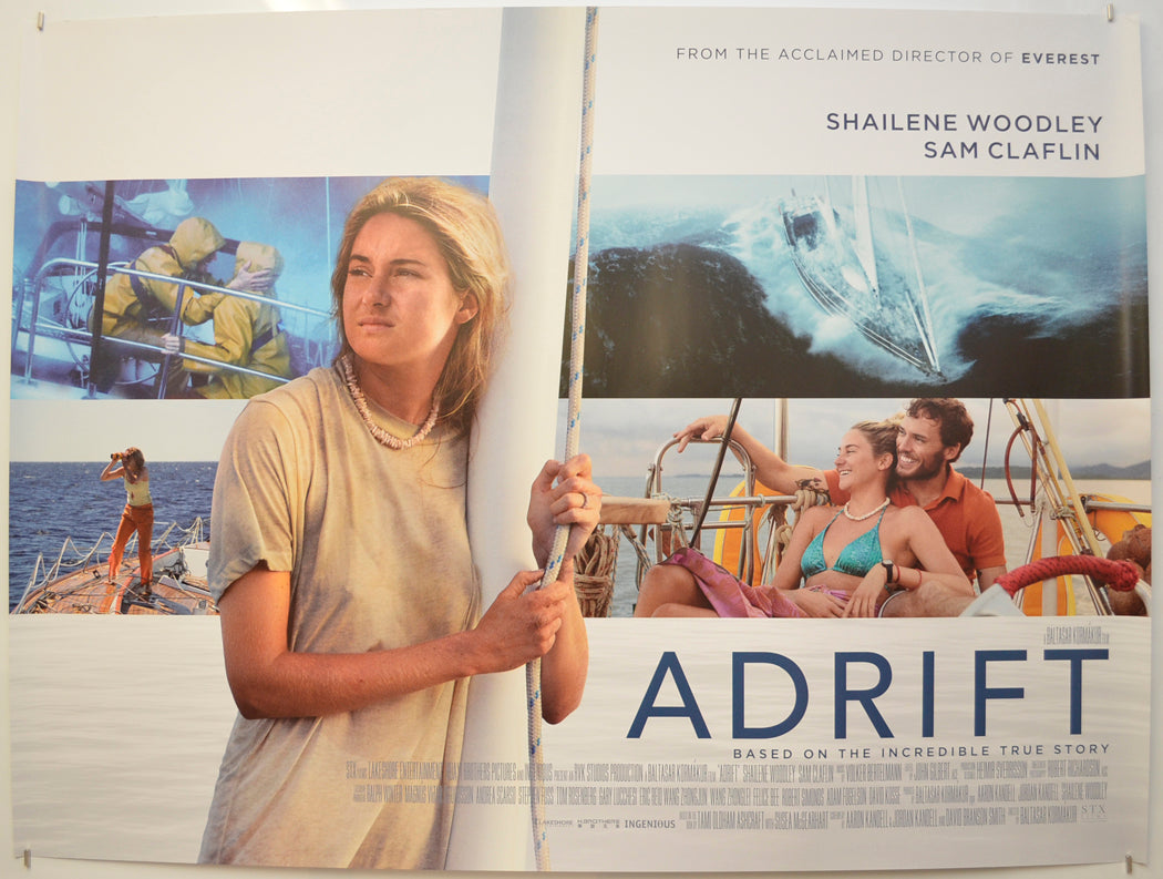 Adrift Original Quad Poster - Film Poster - Movie Poster