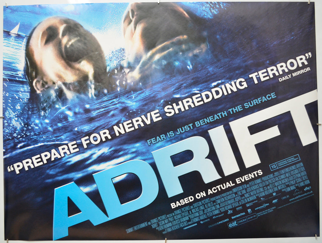 Adrift (a.k.a. Open Water 2 : Adrift)  Original Quad Poster - Film Poster - Movie Poster