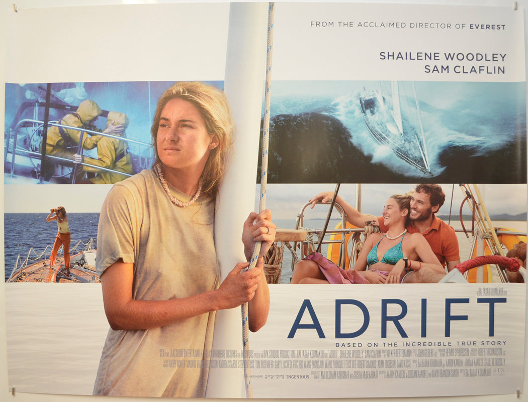 Adrift Original Quad Poster - Film Poster - Movie Poster