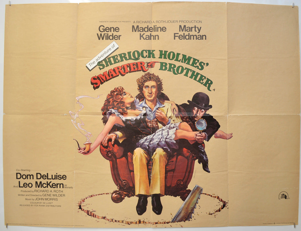 The Adventure Of Sherlock Holmes’ Smarter Brother Original Quad Poster - Film Poster - Movie Poster