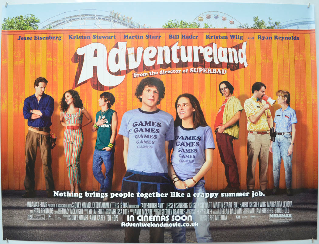 Adventureland  Original Quad Poster - Film Poster - Movie Poster