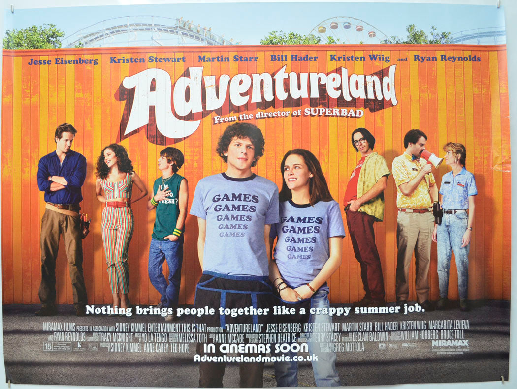 Adventureland  Original Quad Poster - Film Poster - Movie Poster