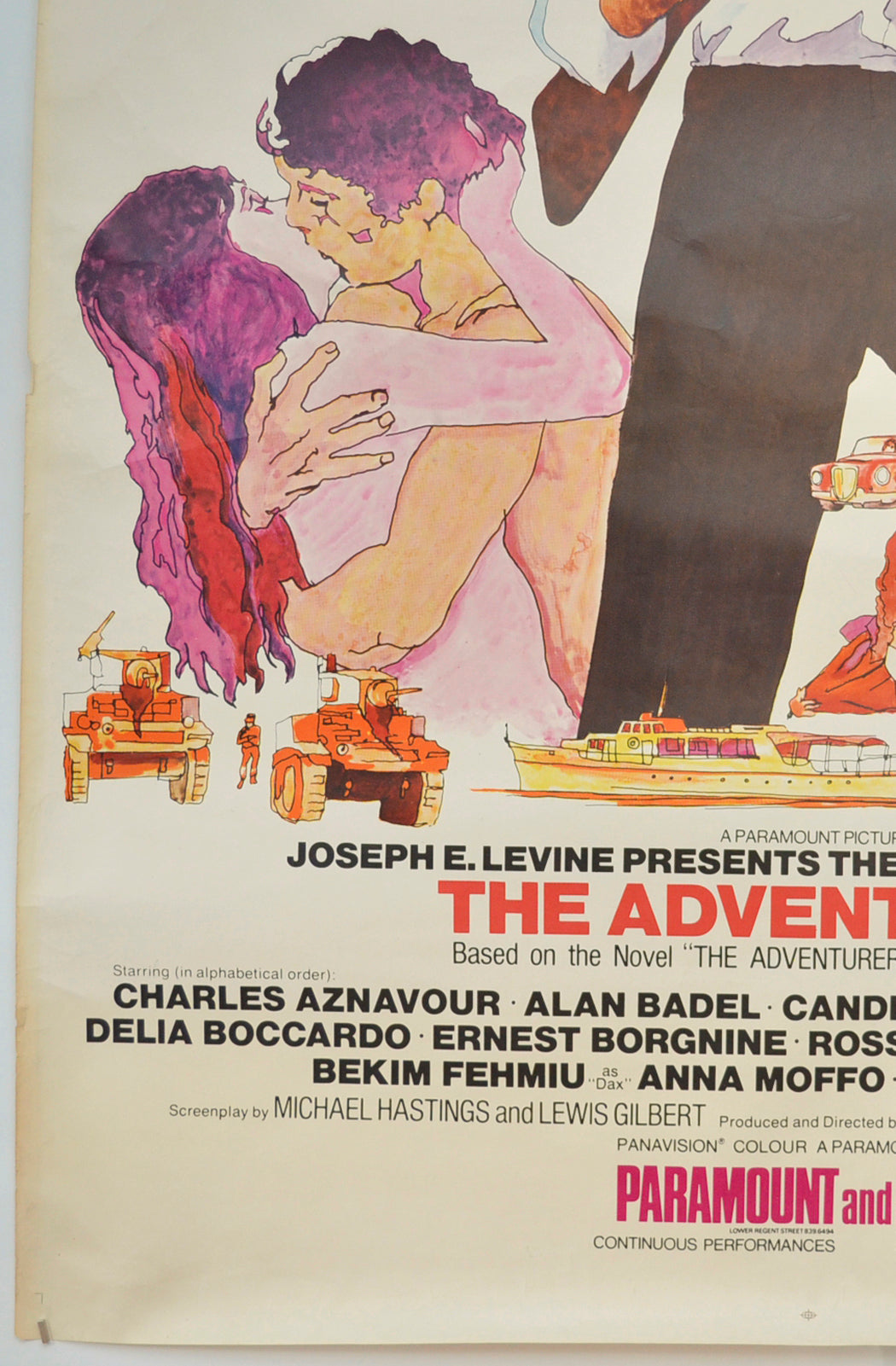 THE ADVENTURERS (Bottom Left) Cinema 4 Sheet Movie Poster 