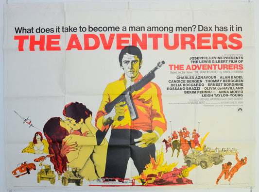 The Adventurers  Original British Quad Poster - Film Poster - Movie Poster 