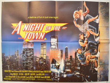 A Night On The Town  (a.k.a. Adventures in Babysitting) Original Quad Poster - Film Poster - Movie Poster