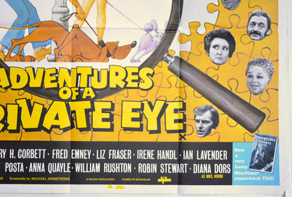 ADVENTURES OF A PRIVATE EYE (Bottom Right) Cinema Quad Movie Poster 