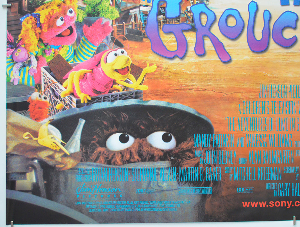 THE ADVENTURES OF ELMO IN GROUCHLAND (Bottom Left) Cinema Quad Movie Poster 