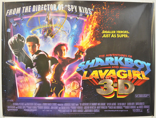 The Adventures Of Sharkboy and Lavagirl Original Quad Poster - Film Poster - Movie Poster  