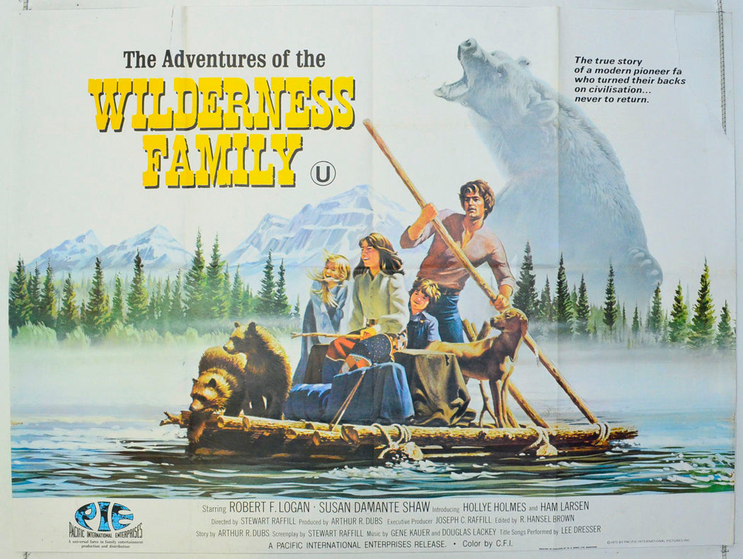 The Adventures Of The Wilderness Family Original British Quad Poster - Film Poster - Movie Poster 