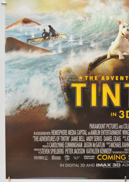 The Adventures Of Tintin (Bottom Left) Cinema One Sheet Movie Poster 