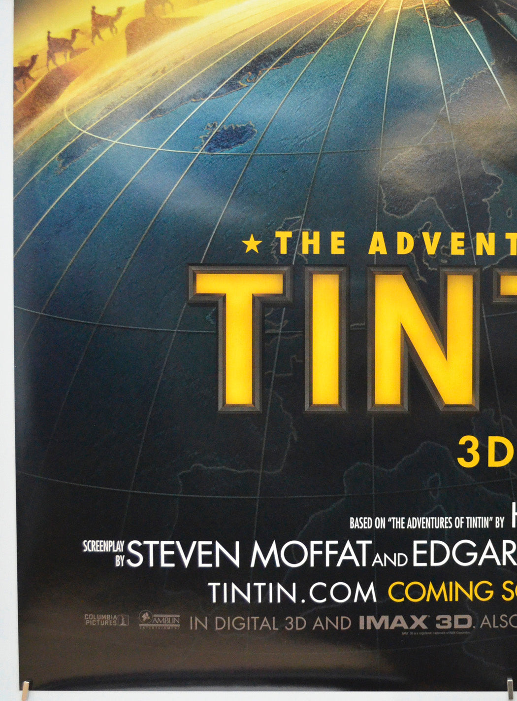 The Adventures Of Tintin (Bottom Left) Cinema One Sheet Movie Poster 