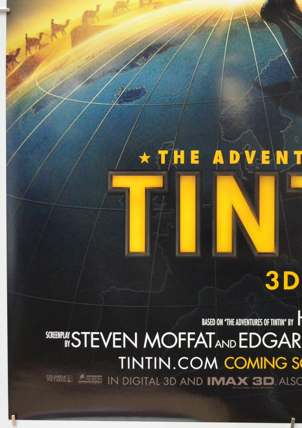 The Adventures Of Tintin (Bottom Left) Cinema One Sheet Movie Poster 